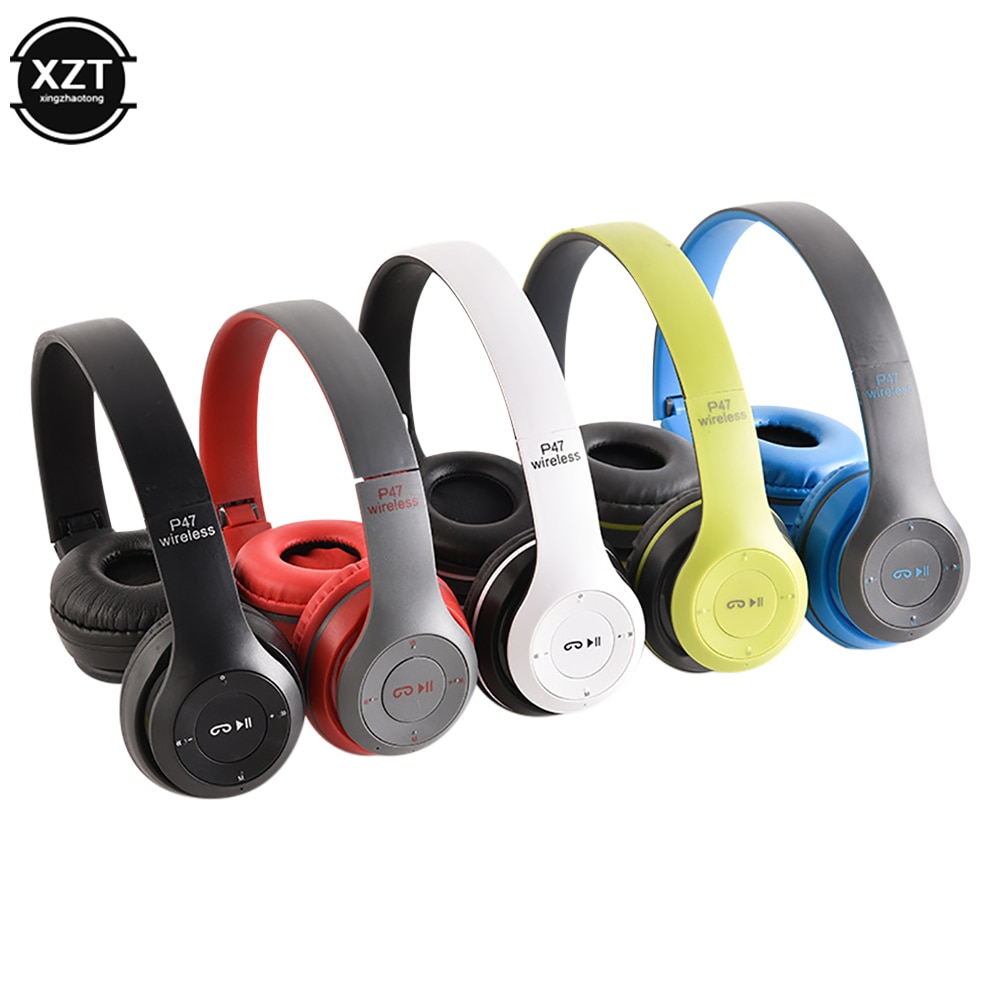 Wireless Headphones 5.0 Bluetooth-compatible Earphone with Memory TF Card Audifono FM Headset for iPhone Samsung Huawei Xiaomi