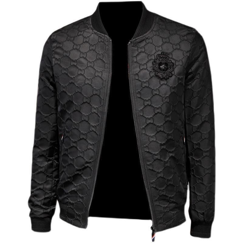 European station men's jacket fall new tide brand fashion badge embroidered baseball collar coat men's casual thin top