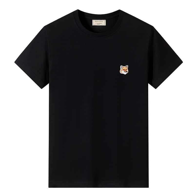 2023 Hot Sale Mens 100% Cotton T-Shirt Brand Fox Embroidered Jersey T-Shirt Male Casual Short Sleeve Street Fashion Loose Top