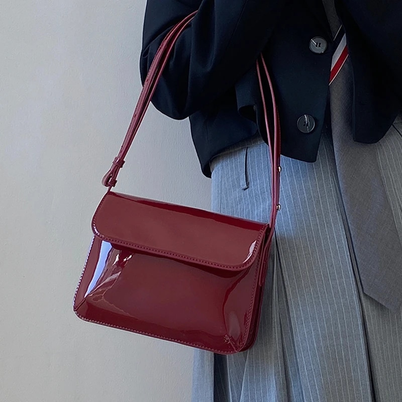 Bag for Women 2023 New Fashion Underarm Square Bags Simple Leather Shoulder Crossbody Bags For Lady