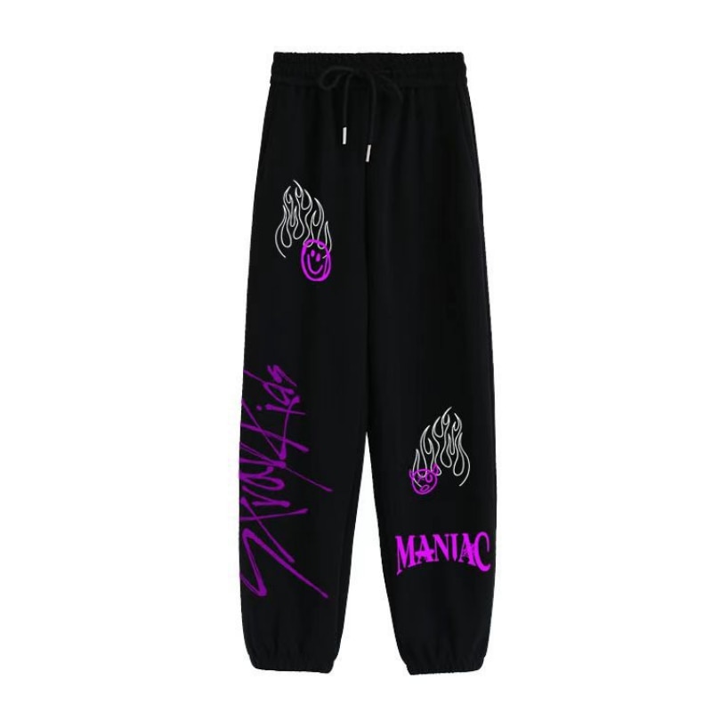 K-POP KPOP Stray Kids Maniac World Tour Joggers Pants Men/Women Casual Trousers Harajuku Hip Hop Sweatpants Pantalon Hombre