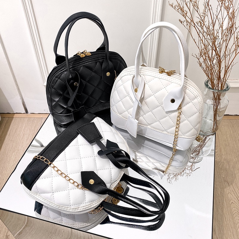 Handbags for Women 2023 Designer Luxury Shell Crossbody Bag Casual Solid Zipper Shoulder Messenger Bag Fashion Female Tote Bags