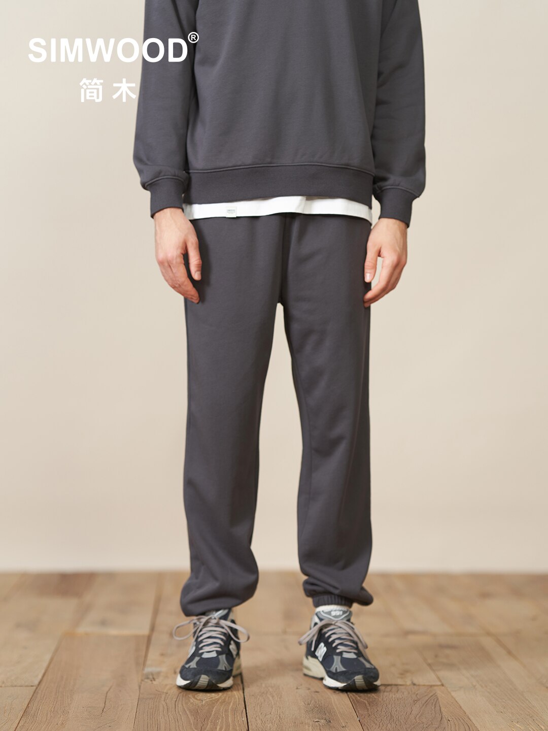 SIMWOOD 2022 Autumn Winter New Jogger Pants Men Drawstring Trousers Casual Comfortable Tracksuits Plus Size Gym Pants SJ130835