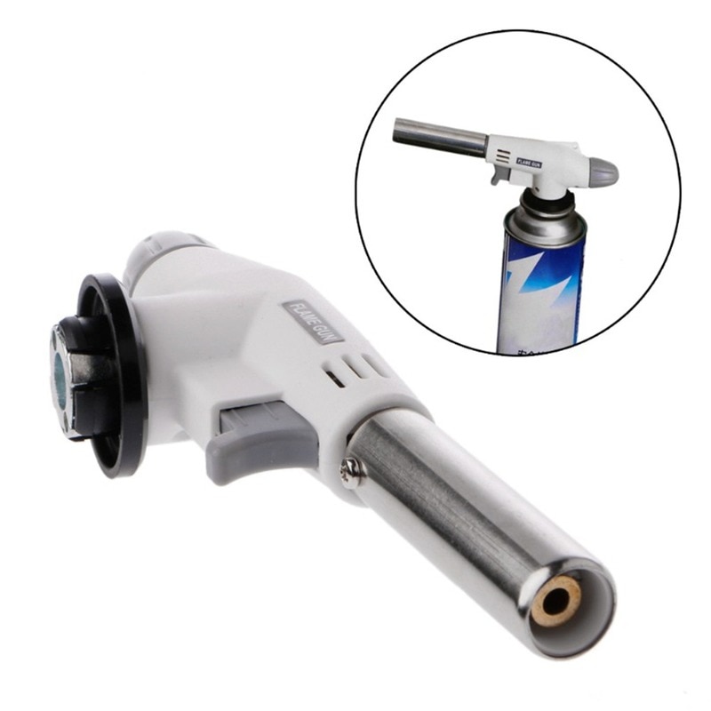 Torch Cooking AutoIgnition Butane Gas Welding-Burner Heating Welding Gas Burner Flame Gas Torch Blow for BBQ  Camping Cooking