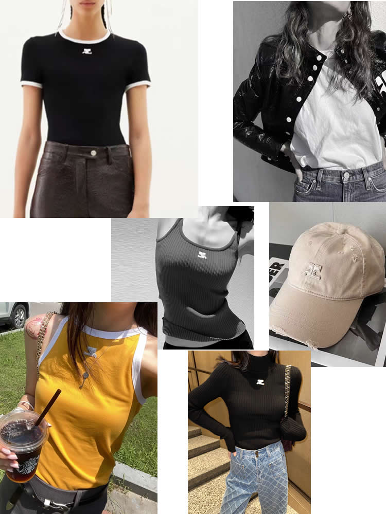 Fashion Classic Trendy  Designer Clothes  Women T-Shirt Contrast Embroidery Logo Tank Vest Jacket Coat Skirt Top