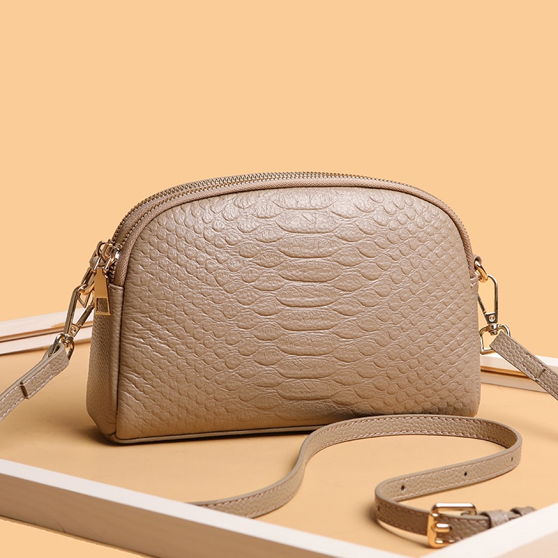 Cowhide Women's Bag Handbag Small Bag 2023 Summer New Soft Leather One Shoulder Cross Messenger Bag Women Shopper Bag