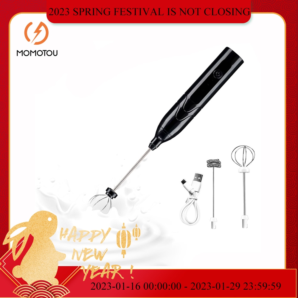 Wireless Milk Frothers Electric Handheld Blender With USB Electrical Mini Coffee Maker Whisk Mixer For Coffee Cappuccino Cream