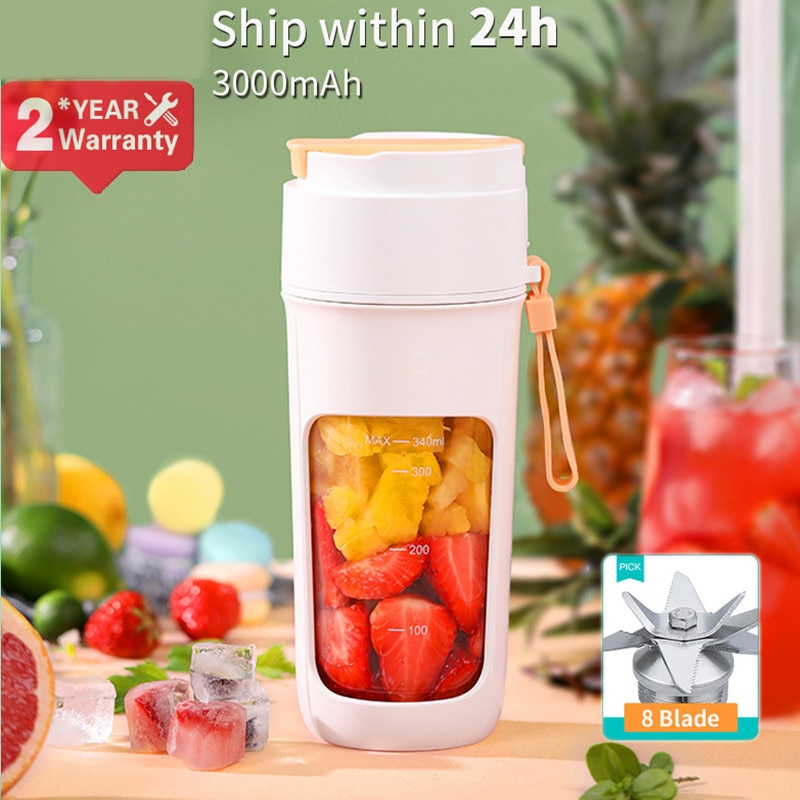 Electric Juicer Mini Portable Blender Fruit Mixers Fruit Extractors Multifunction Juice Maker Machine Blender Smoothies Mixer